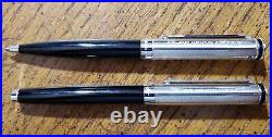 Waldmann Edelfeder Black & Sterling Silver 925 Ballpoint Pen & Fountain Pen Set