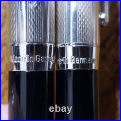 Waldmann Edelfeder Black & Sterling Silver 925 Ballpoint Pen & Fountain Pen Set