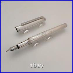 Waldmann Pinstripe Pattern Sterling Silver, Fountain Pen