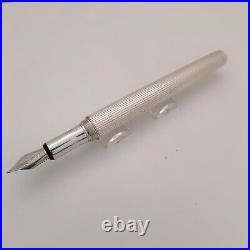 Waldmann Pinstripe Pattern Sterling Silver, Fountain Pen