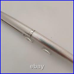 Waldmann Pinstripe Pattern Sterling Silver, Fountain Pen