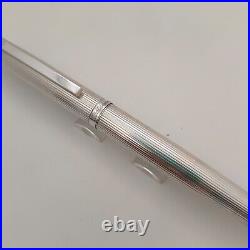 Waldmann Pinstripe Pattern Sterling Silver, Fountain Pen