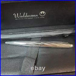 Waldmann Pocket Pinstripe Pattern With Engraving Space Ball Pen