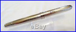 Waldmann Solid Silver 925 Fountain Pen With 18k Solid Gold Nib In Size M Nos