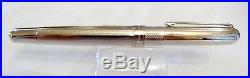 Waldmann Solid Silver 925 Fountain Pen With 18k Solid Gold Nib In Size M Nos