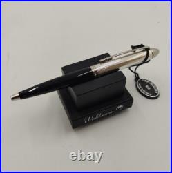 Waldmann Sterling Silver 925 Pocket Model Pen With Black Enamel
