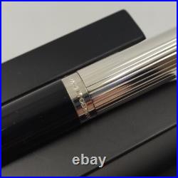 Waldmann Sterling Silver 925 Pocket Model Pen With Black Enamel