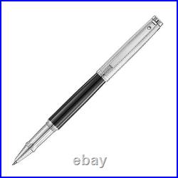 Waldmann Tuscany Rollerball Pen in Black Lacquer with Sterling Silver NEW