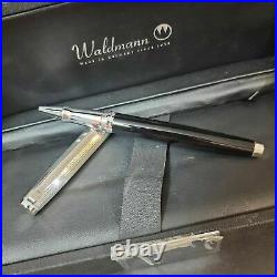 Waldmann Tuscany Sterling Silver 925 Black Roller Pen Germany