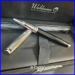 Waldmann Tuscany Sterling Silver 925 Black Roller Pen Germany