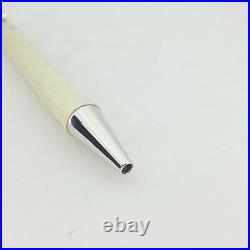 Waldmann Xetra Noble Sterling Silver White Ball Pen Twist Mechanism