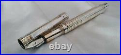 Waldmann Xetra Sterling Silver 925 Fountain Pen Medium Nib Made In Germany