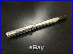 Waterman 0552 1/2 Fountain Pen, Sterling Silver, Gothic Pattern, 14K Gold M Nib