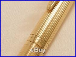 Waterman 1970's All Solid 18k Gold Cf Fountain Pen Fine Line Design Stunning Vgc