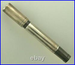 Waterman # 442 1/2V Ideal Safety Fountain Pen Smooth Sterling XF Slight Flex