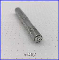 Waterman 452 1/2V Fountain Pen Gold Flexible Nib Sterling Silver Ringtop