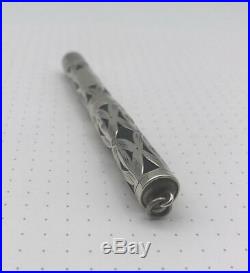 Waterman 452 1/2V Sterling Silver Fountain Pen Gold Flexible Stub Nib Ringtop