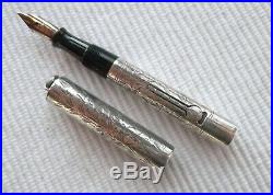 Waterman 452 1/2V Sterling Silver HEV ringtop fountain pen