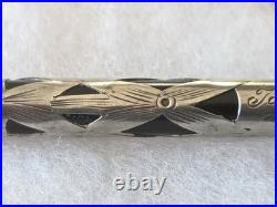 Waterman 452 1/2 Sterling Silver Overlay Fountain Pen & Pencil Set Vintage