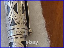 Waterman 452 1/2 Sterling Silver Overlay Fountain Pen & Pencil Set Vintage