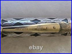 Waterman 452 1/2 Sterling Silver Overlay Fountain Pen & Pencil Set Vintage