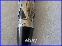 Waterman 452 1/2 Sterling Silver Overlay Fountain Pen & Pencil Set Vintage