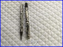 Waterman Antique Sterling Silver Set Pen And Pencil