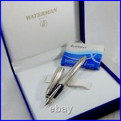 Waterman Edson 2004 Limited Ed. Sterling Silver SAMPLE Fountain Pen 18K M Nib