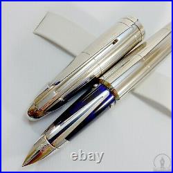 Waterman Edson 2004 Limited Ed. Sterling Silver SAMPLE Fountain Pen 18K M Nib