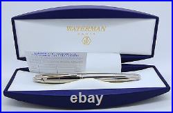 Waterman Edson Fountain Pen Sterling Silver Limited Edition X Fine Pt New In Box