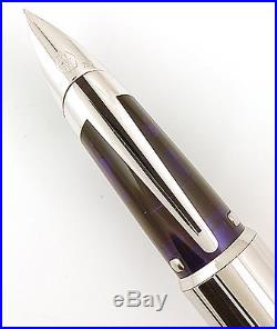 Waterman Edson Sterling Silver Limited Edition Fountain Pen Broad Pt New In Box
