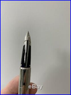 Waterman Edson Sterling Silver Limited Edition Fountain Pen Med Pt