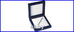 Waterman Exception Fountain Pen Sterling Silver 18K Gold Fine Pt New In Box