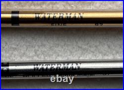 Waterman Gentleman Sterling Silver Roller Pen Orig Box Paperwork 2 Cartridges