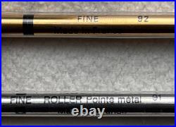 Waterman Gentleman Sterling Silver Roller Pen Orig Box Paperwork 2 Cartridges