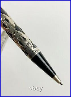 Waterman Ideal Sterling silver filigree fountain pen & pencil set Antique