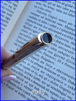 Waterman L Etalon Ballpoint Pen Sterling Silver 925 & Gold Plated Genuine