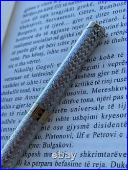 Waterman L Etalon Ballpoint Pen Sterling Silver 925 & Gold Plated Genuine