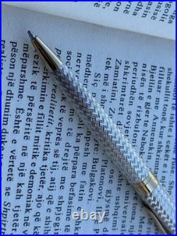 Waterman L Etalon Ballpoint Pen Sterling Silver 925 & Gold Plated Genuine