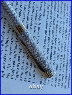 Waterman L Etalon Ballpoint Pen Sterling Silver 925 & Gold Plated Genuine