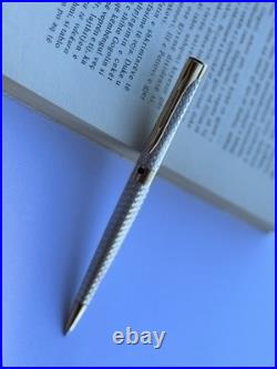 Waterman L Etalon Ballpoint Pen Sterling Silver 925 & Gold Plated Genuine
