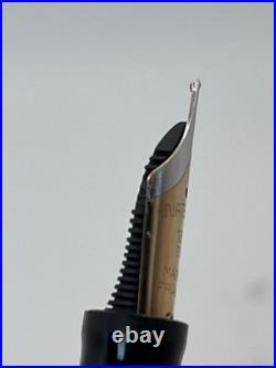 Waterman L'Etalon Night & Day Fountain Pen Sterling Silver & Black Lacquer 18K