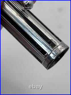 Waterman L'Etalon Night & Day Fountain Pen Sterling Silver & Black Lacquer 18K