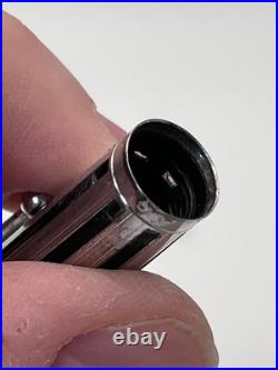 Waterman L'Etalon Night & Day Fountain Pen Sterling Silver & Black Lacquer 18K