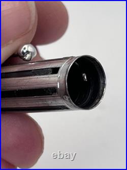 Waterman L'Etalon Night & Day Fountain Pen Sterling Silver & Black Lacquer 18K