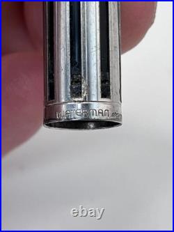 Waterman L'Etalon Night & Day Fountain Pen Sterling Silver & Black Lacquer 18K