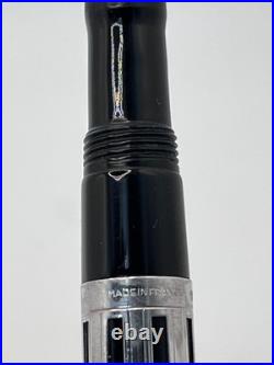 Waterman L'Etalon Night & Day Fountain Pen Sterling Silver & Black Lacquer 18K