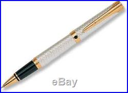 Waterman L`etalon Sterling Silver & Gold Rollerball Pen In Box Mint