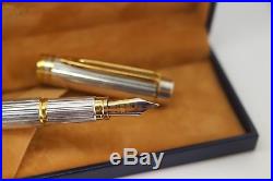 Waterman Limited Edition Le Man Sterling Silver Med Pt Fountain Pen New In Box