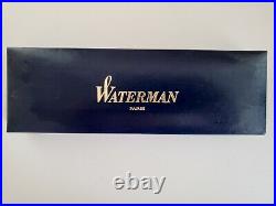 Waterman Paris Sterling Silver & 18kt Gold Fountain Pen & Ballpoint Pen-Case